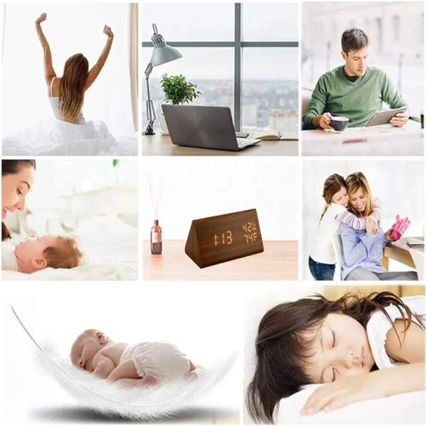 MeNo Digital Triple Alarm Clock - Image 5