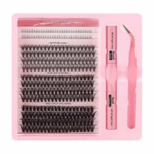 DIY Cluster Eyelashes Extension Kit (80+240 PCS) – Bond & Seal Set
